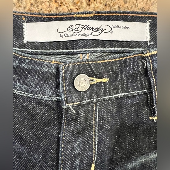 ED HARDY White Label by Christian Audigier
Easy Rise Boot jeans NWOT Size 28X34 - Picture 3 of 11